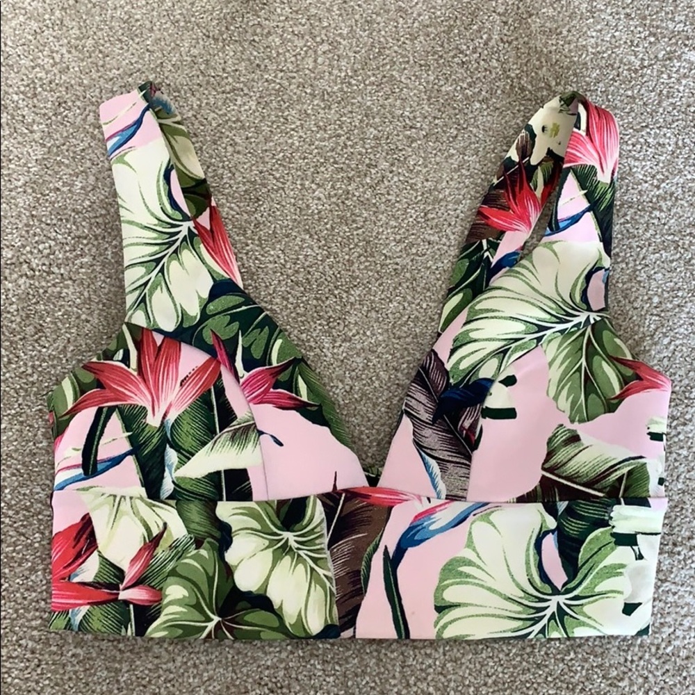 Topshop Floral Bralette Top